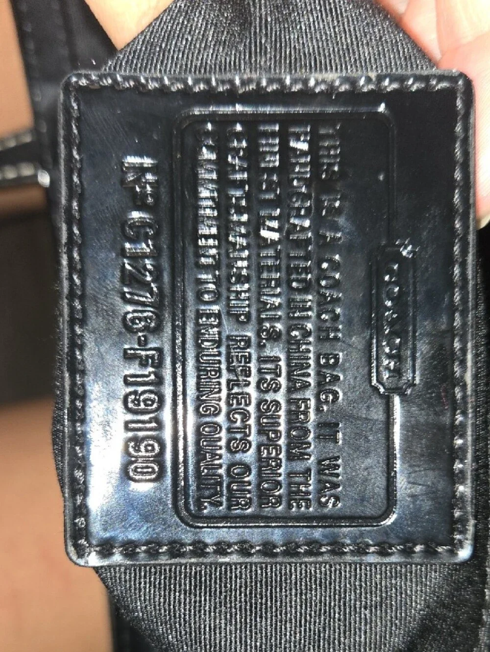 2012 Coach Signature Striped Satchel